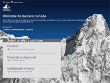 Tablet Screenshot of invesco.ca